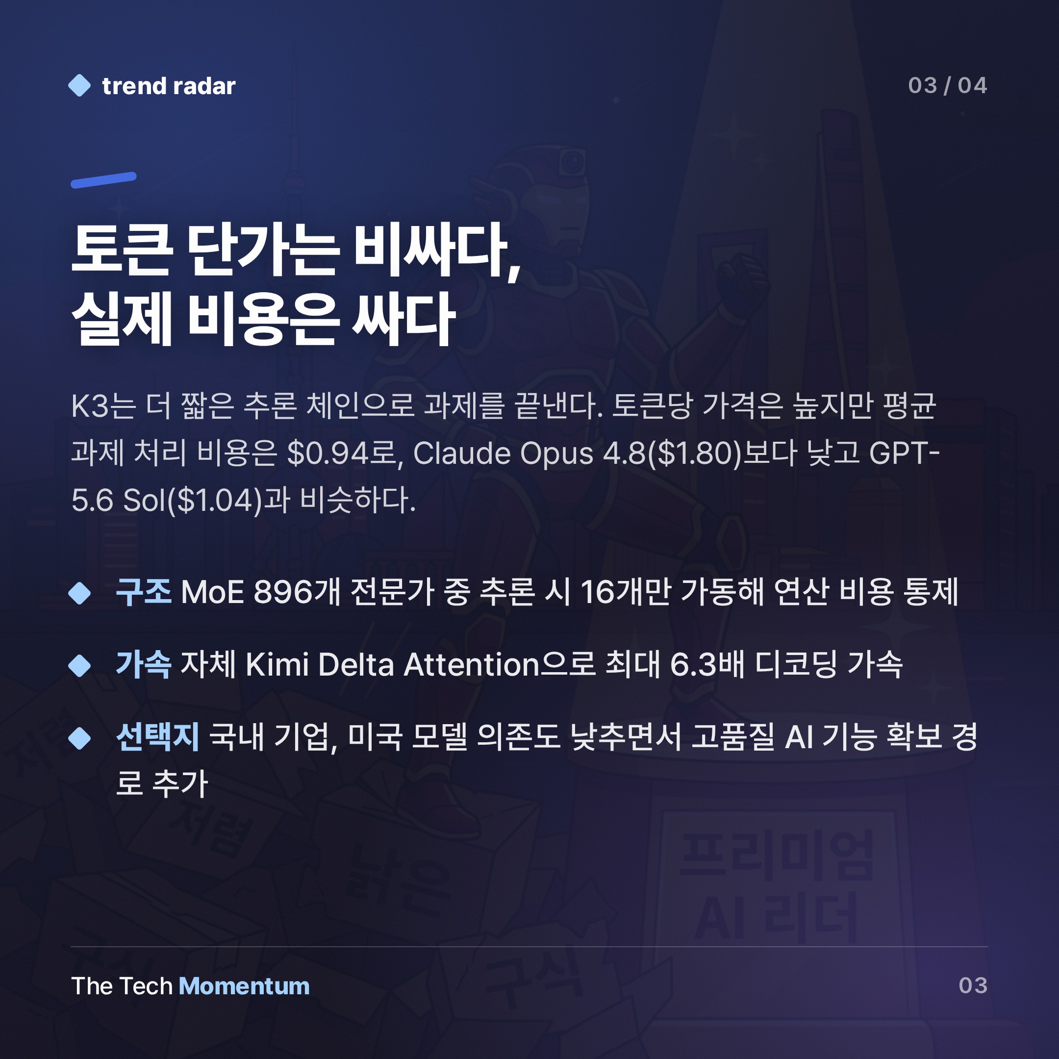 Kimi K3, 중국 AI의 '저가 공세' 서사를 끝내다 (summary)