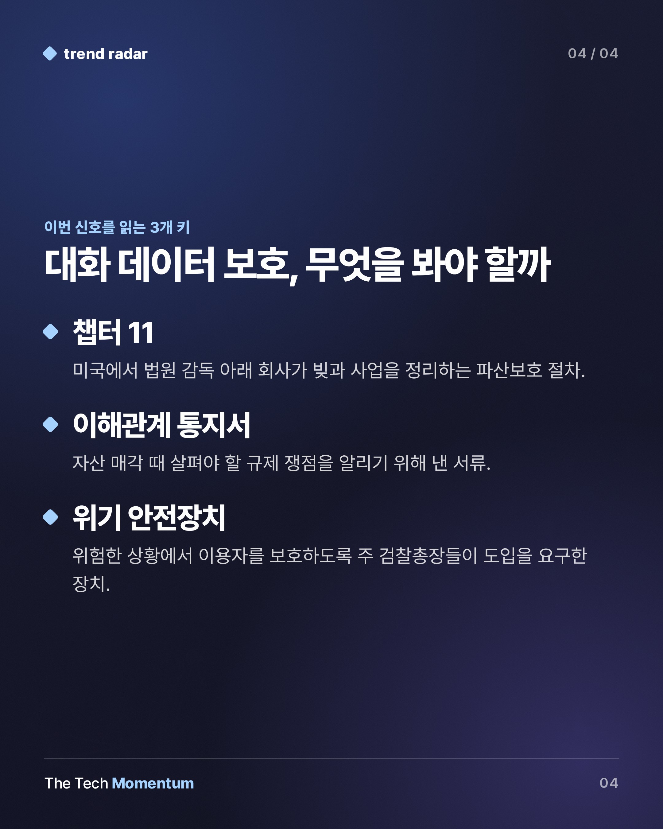 Character.AI 파산, 이용자 대화 데이터는 누구 손에 넘어가나 (keyword_summary)