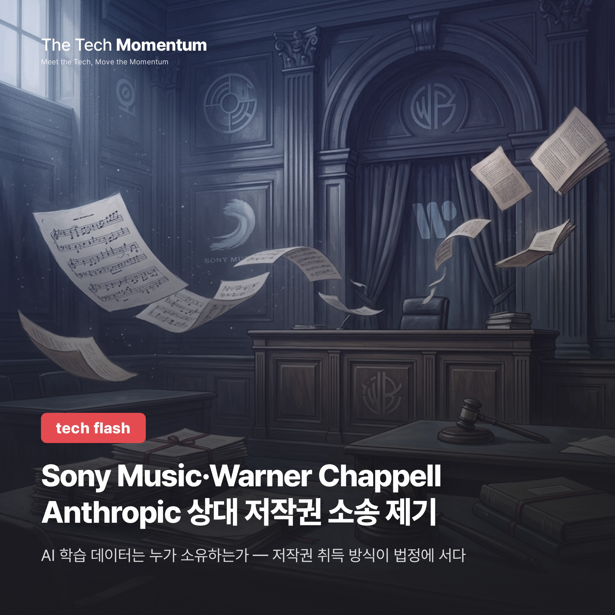 Sony Music·Warner Chappell, Anthropic 상대 수십억 달러 저작권 소송 제기