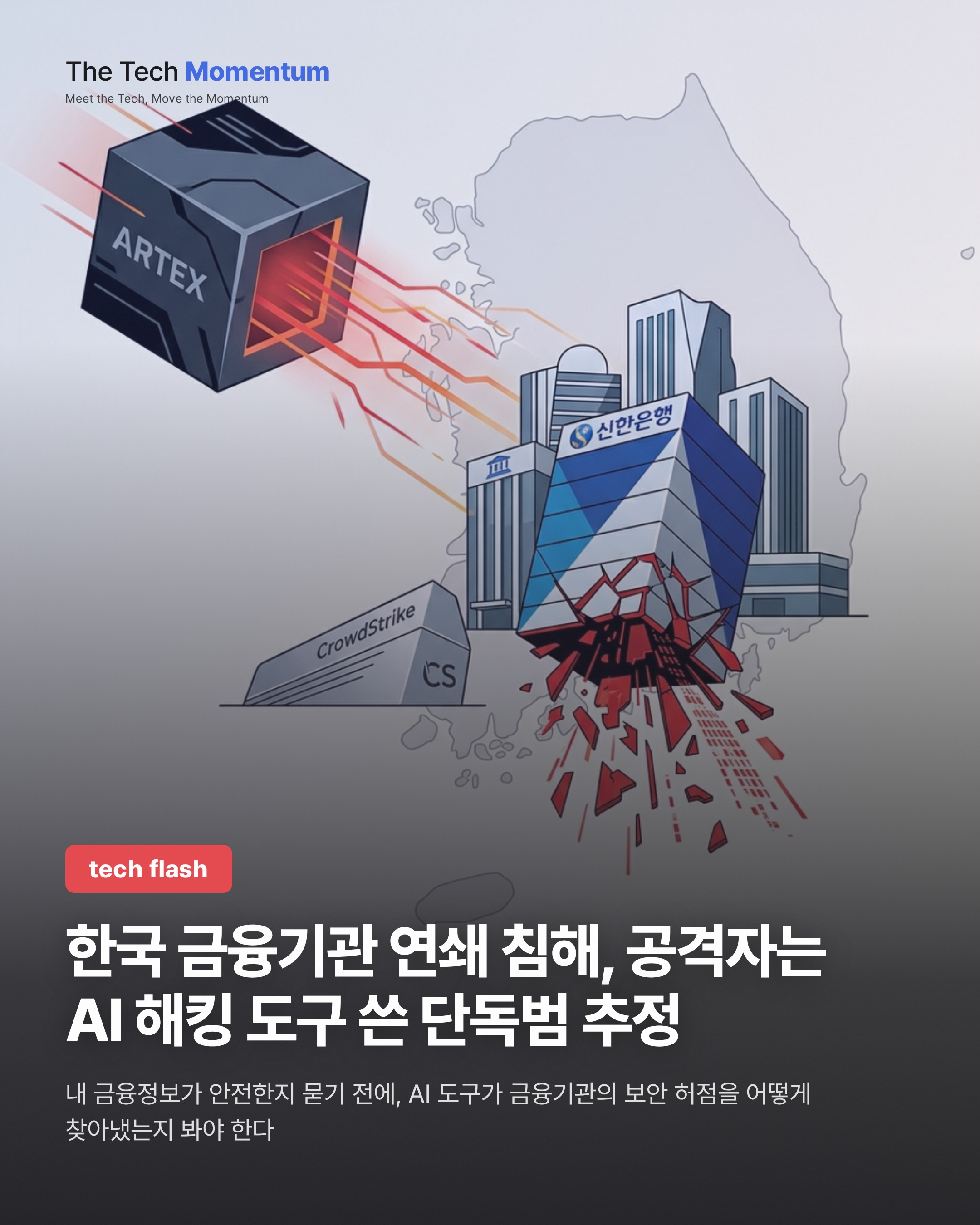 한국 금융기관 연쇄 침해, 공격자는 AI 해킹 도구 쓴 단독범 추정