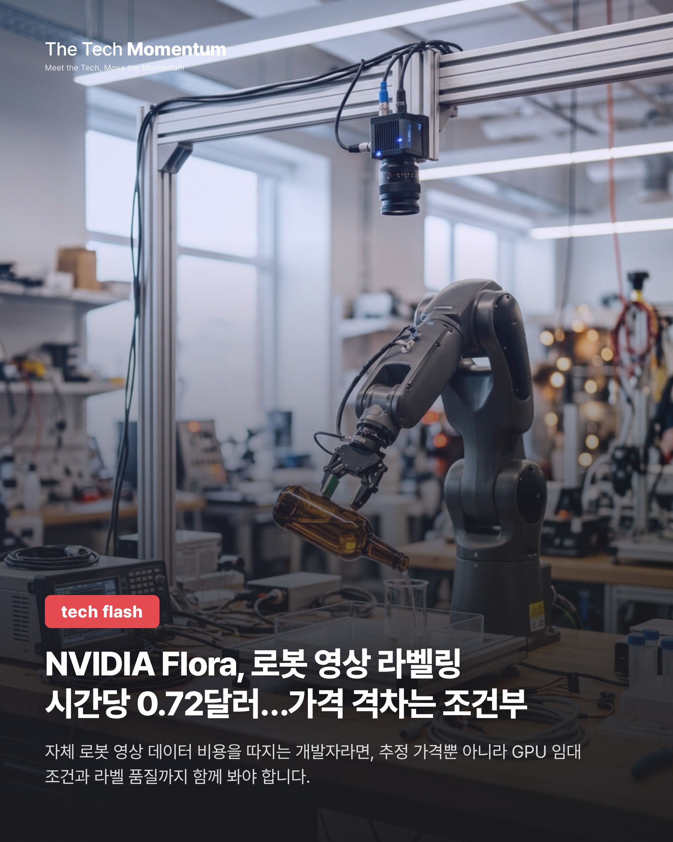 NVIDIA Flora, 로봇 영상 라벨링 시간당 0.72달러…가격 격차는 조건부
