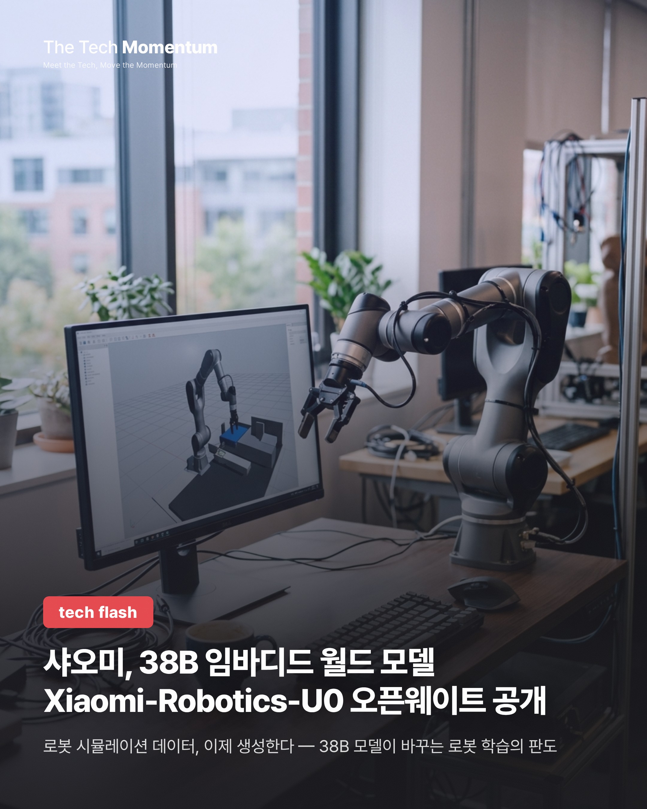 샤오미, 38B 임바디드 월드 모델 Xiaomi-Robotics-U0 오픈웨이트 공개