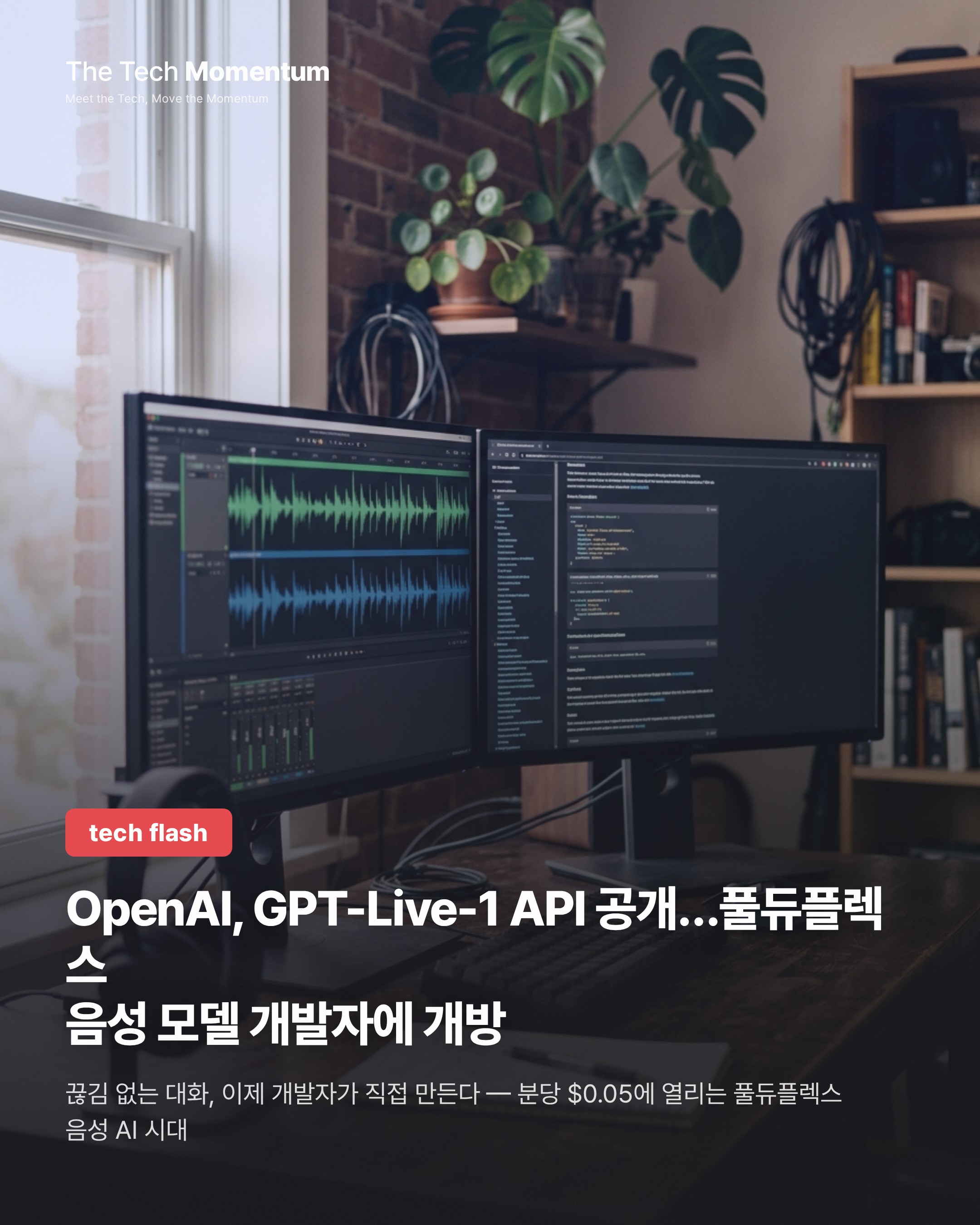 OpenAI, GPT-Live-1 API 공개…풀듀플렉스 음성 모델 개발자에 개방