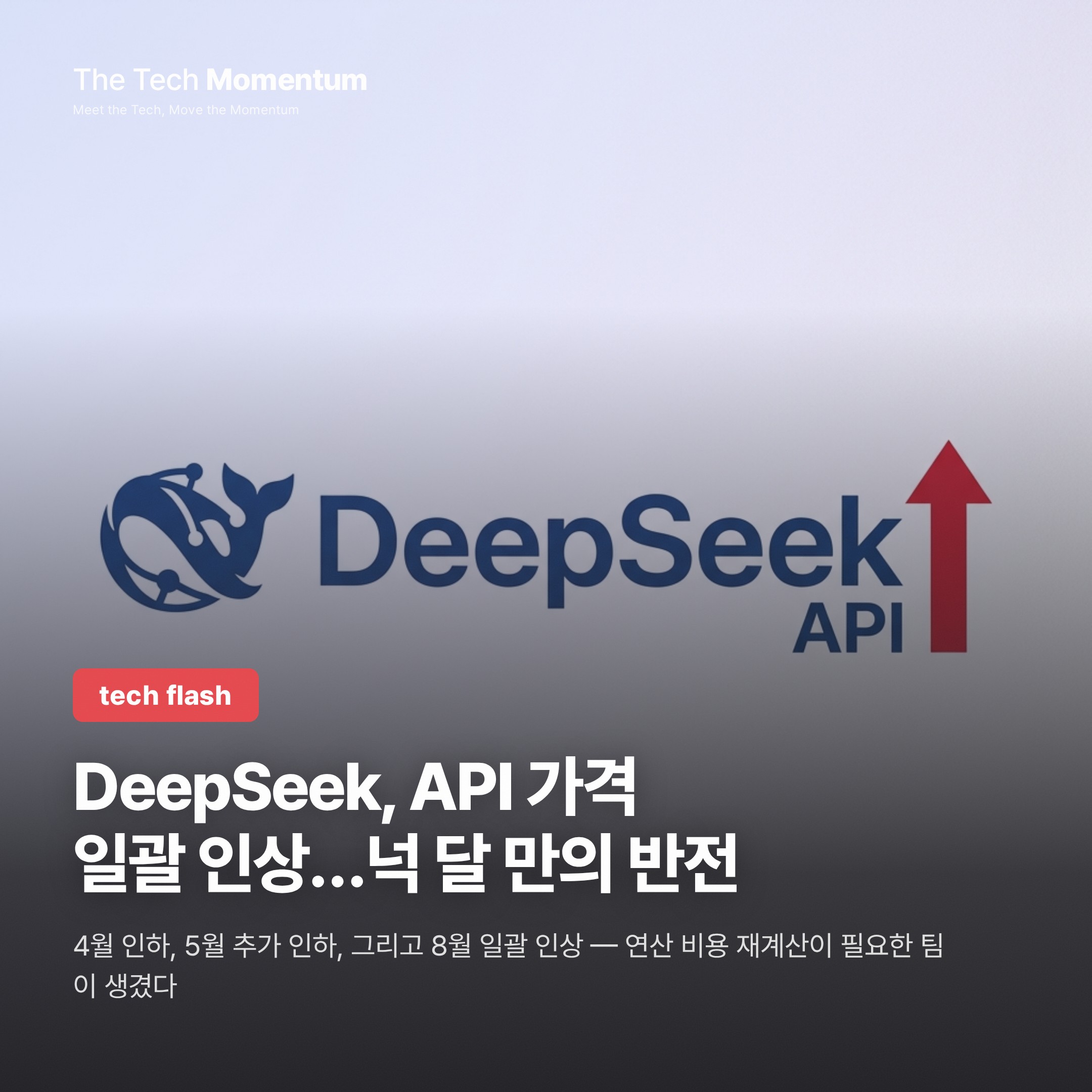 DeepSeek, API 전 모델 가격 인상 공식 발표