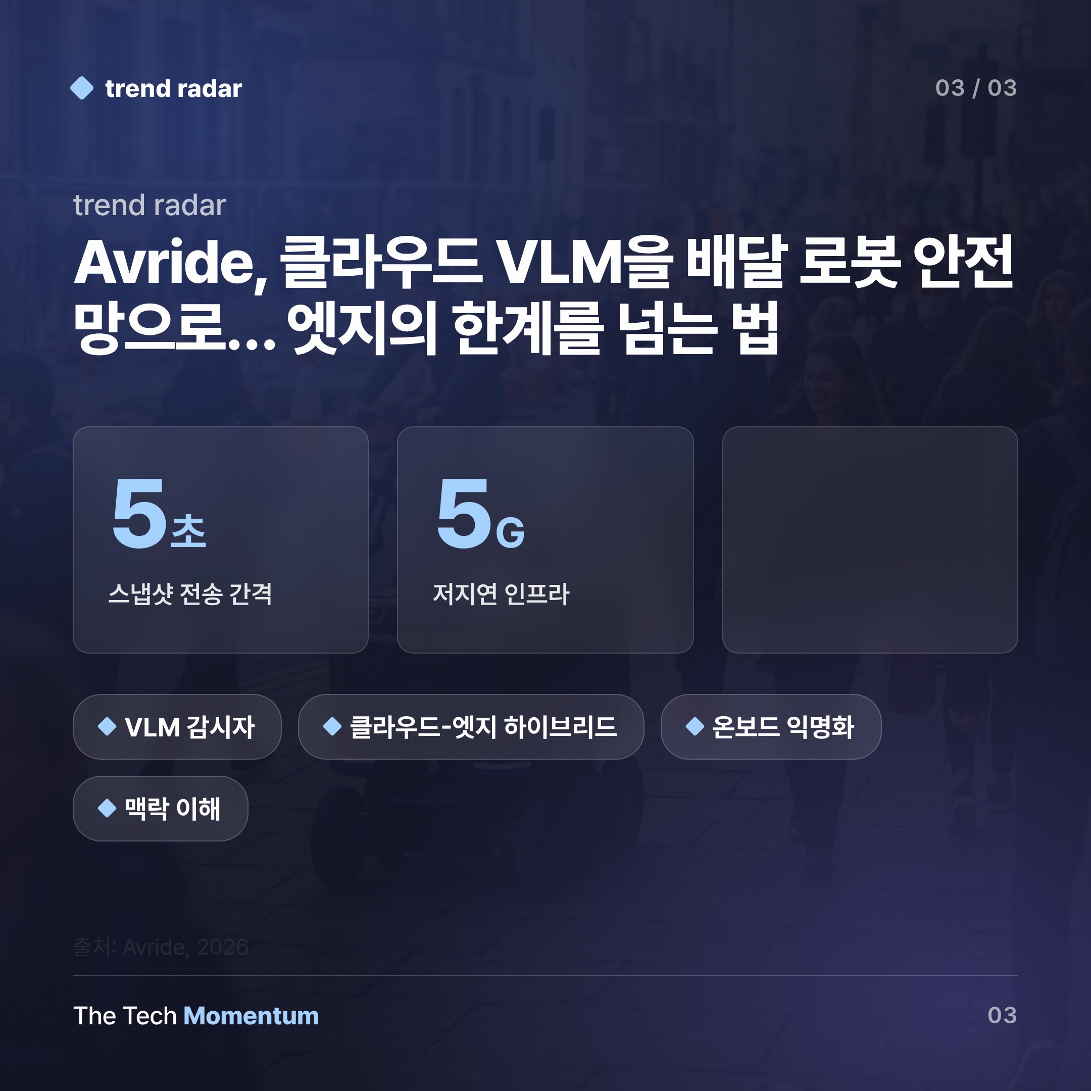 Avride, 클라우드 VLM을 배달 로봇 안전망으로… 엣지의 한계를 넘는 법 (data)