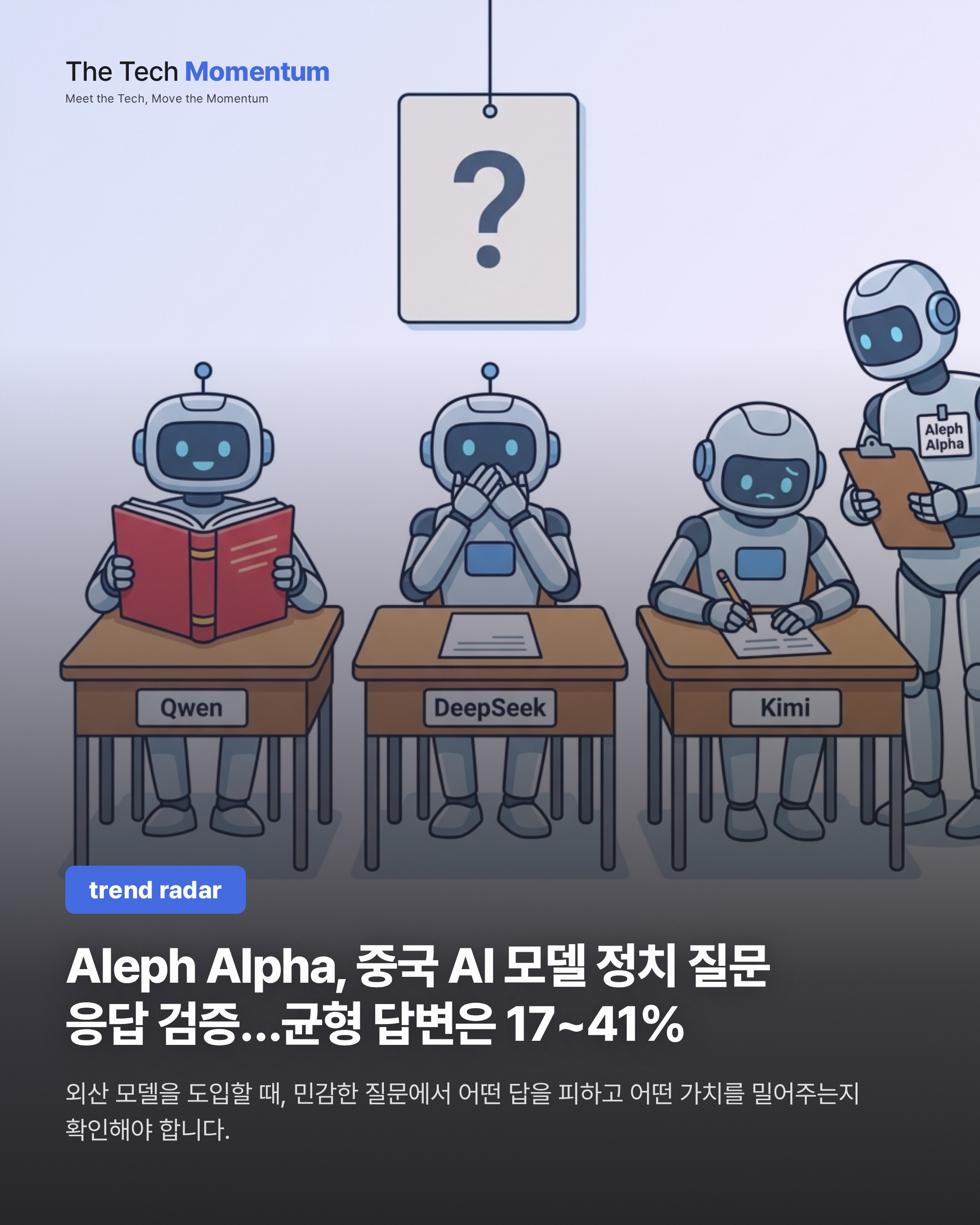 Aleph Alpha, 중국 AI 모델 정치 질문 응답 검증…균형 답변은 17~41%