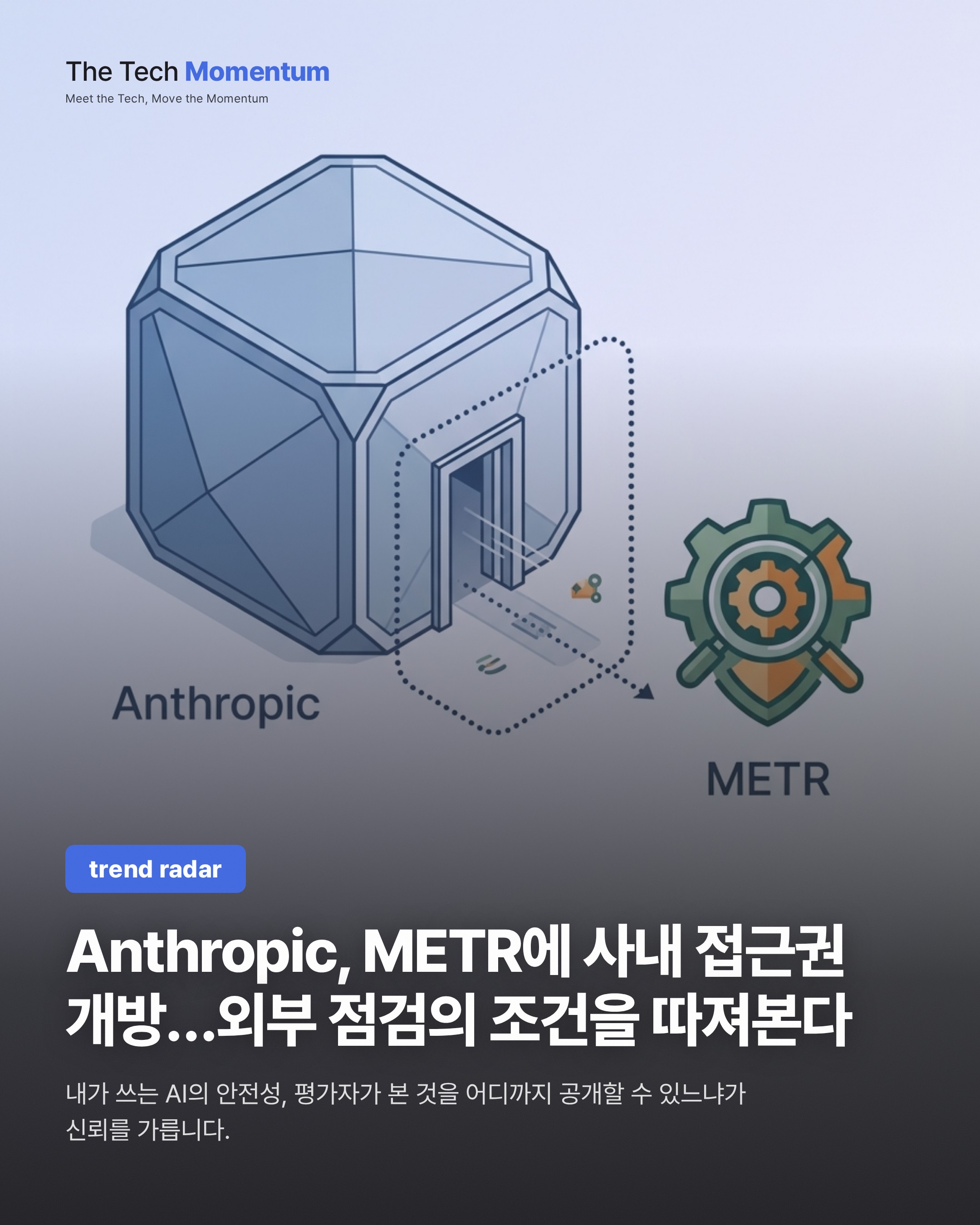 Anthropic, METR에 사내 접근권 개방…외부 점검의 조건을 따져본다