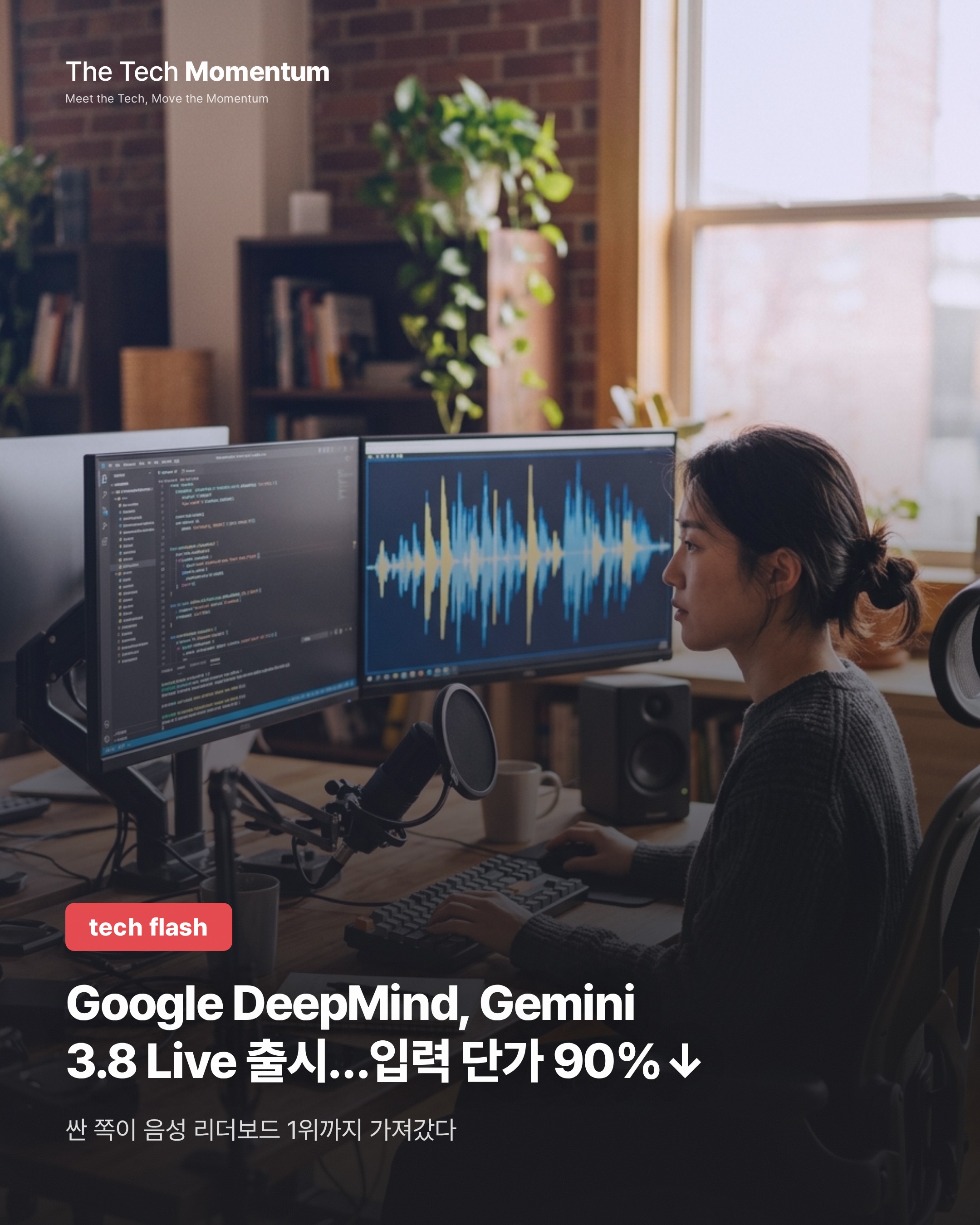 Google DeepMind, Gemini 3.8 Live 출시…GPT-Live-1 대비 입력 단가 90% 낮춰