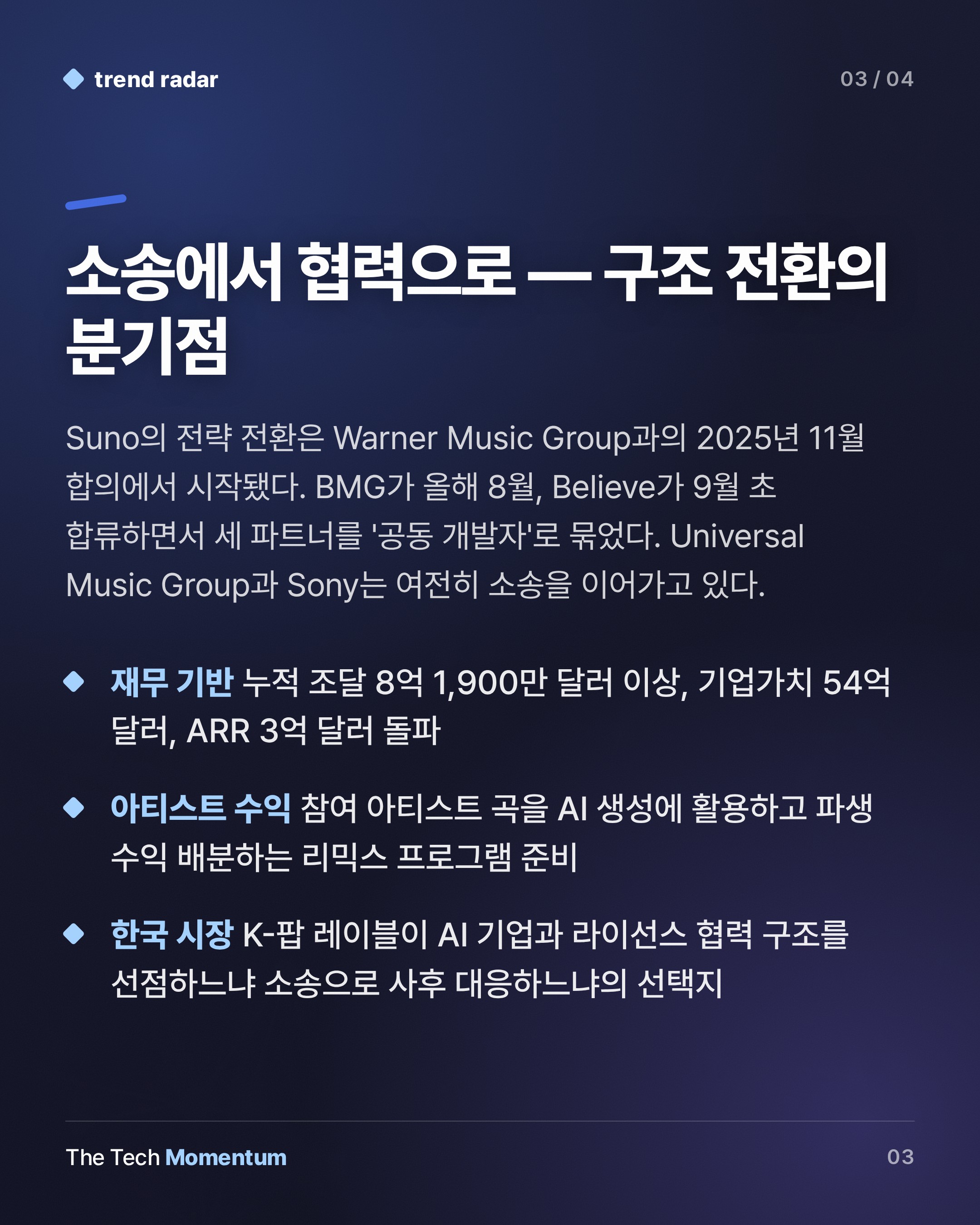 Suno v6, 소송 대신 라이선스 택했다… 생성 AI 음악의 판이 바뀐다 (summary)