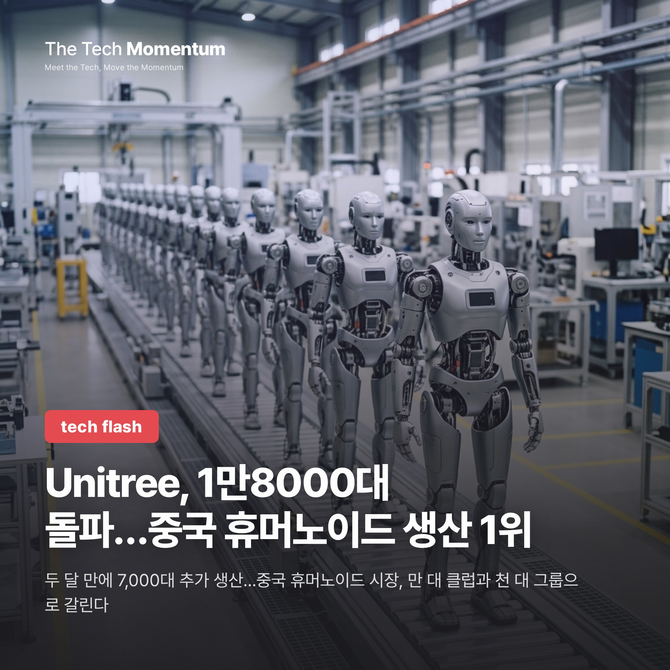 Unitree, 1만 8,000대 돌파…중국 휴머노이드 생산량 1위 독주