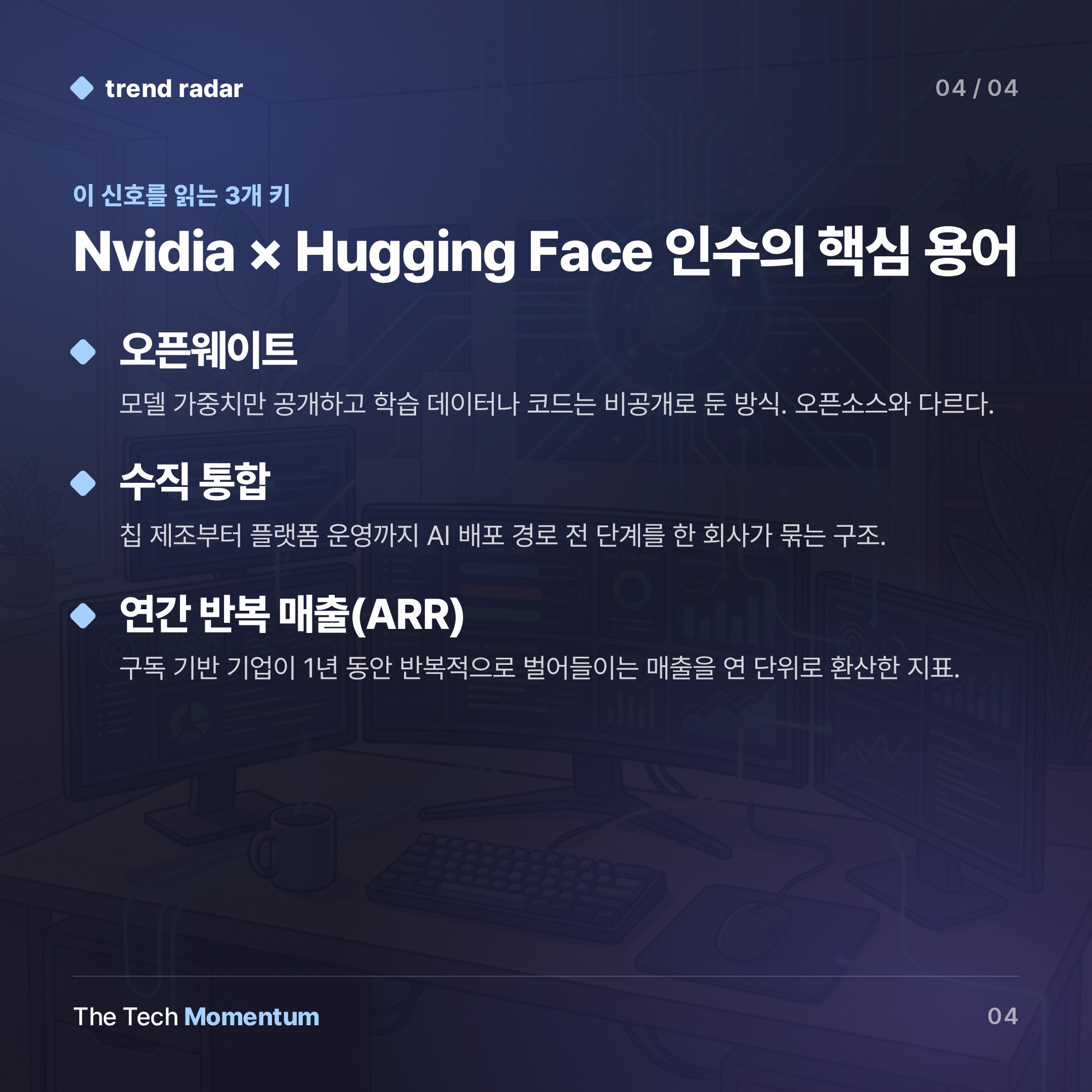 Nvidia, Hugging Face 인수 확정… 129억 달러짜리 오픈웨이트 장악 (keyword_summary)