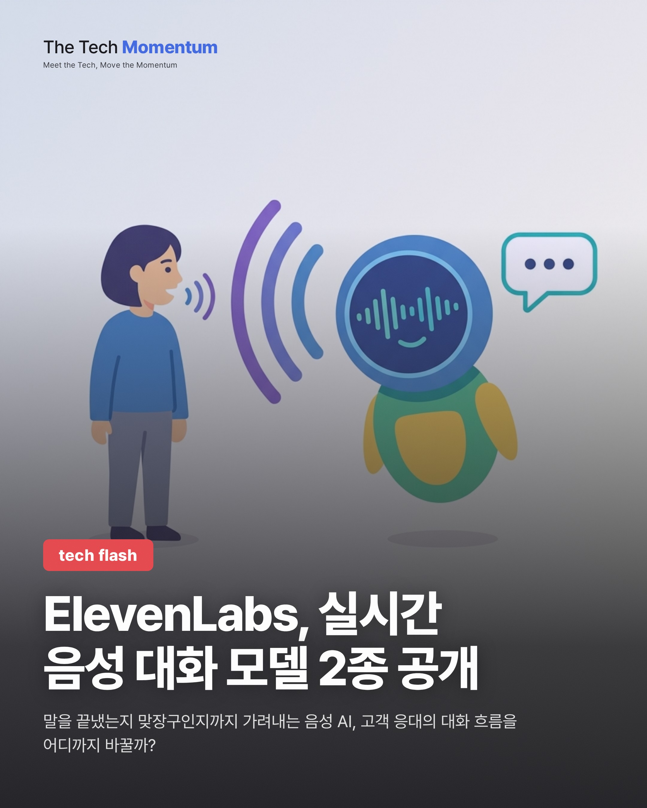 ElevenLabs, 실시간 음성 대 음성 모델 2종 공개