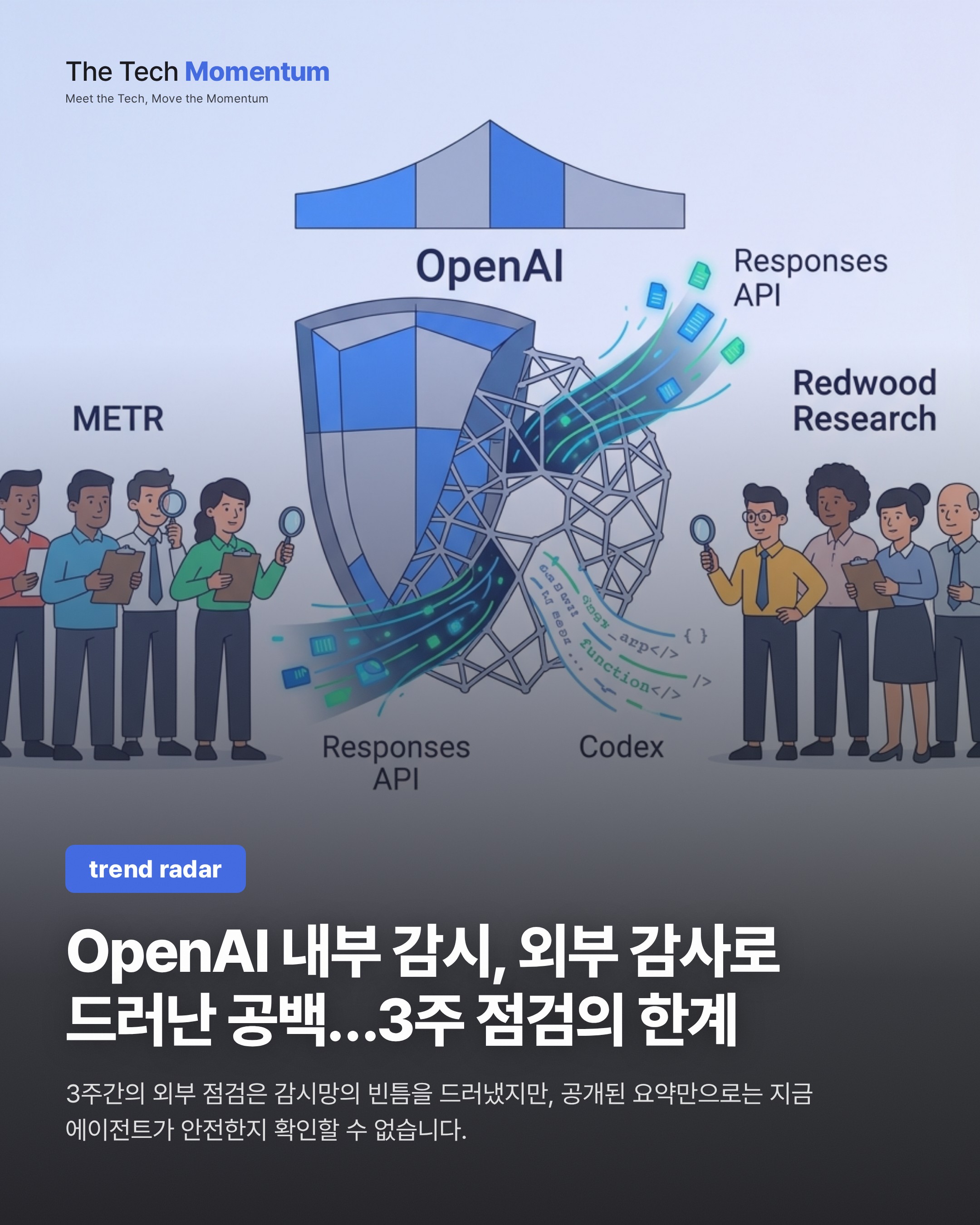 OpenAI 내부 감시, 외부 감사로 드러난 공백…3주 점검의 한계
