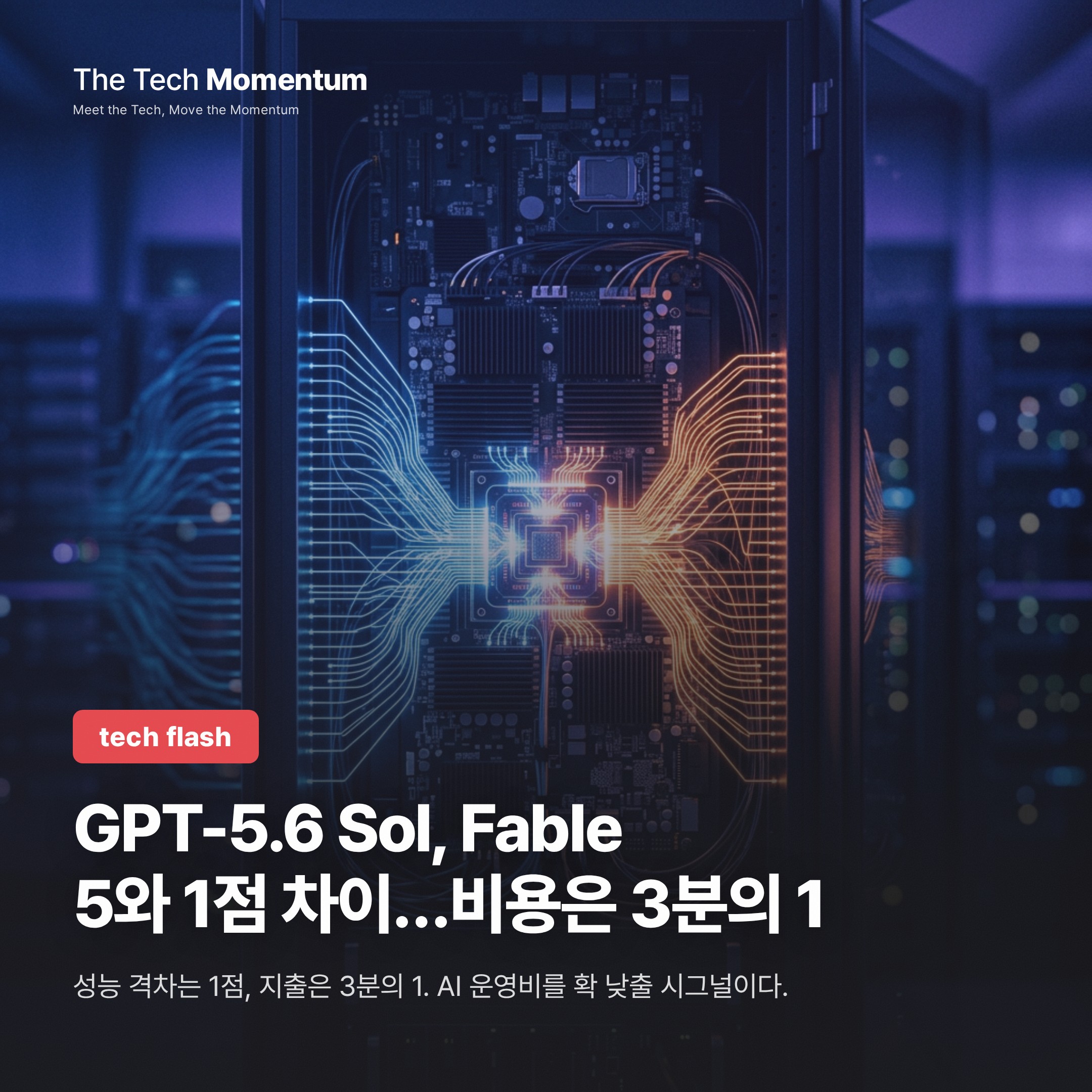 GPT-5.6 Sol, Fable 5와 1점 차이…비용은 3분의 1