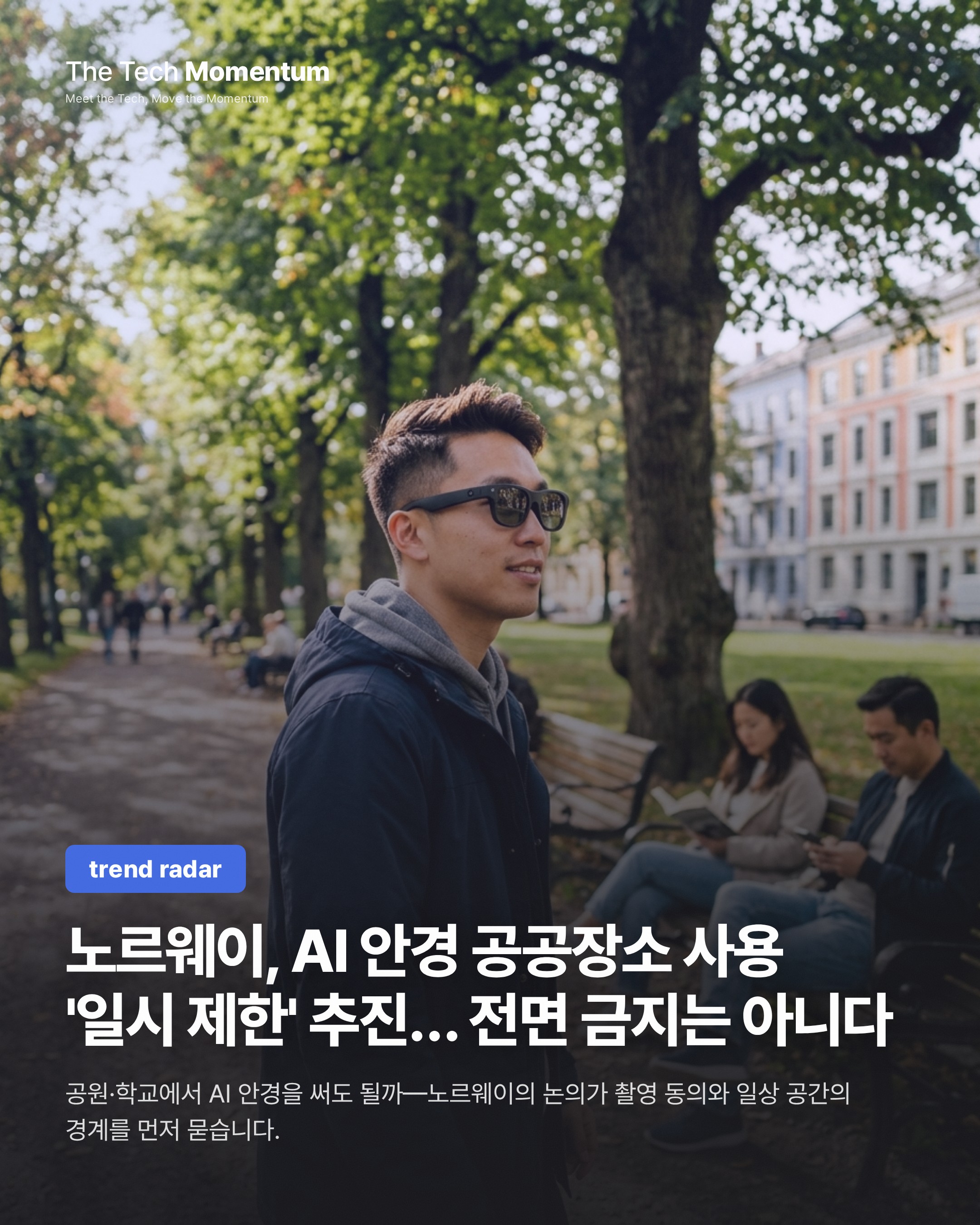 노르웨이, AI 안경 공공장소 사용 '일시 제한' 추진… 전면 금지는 아니다