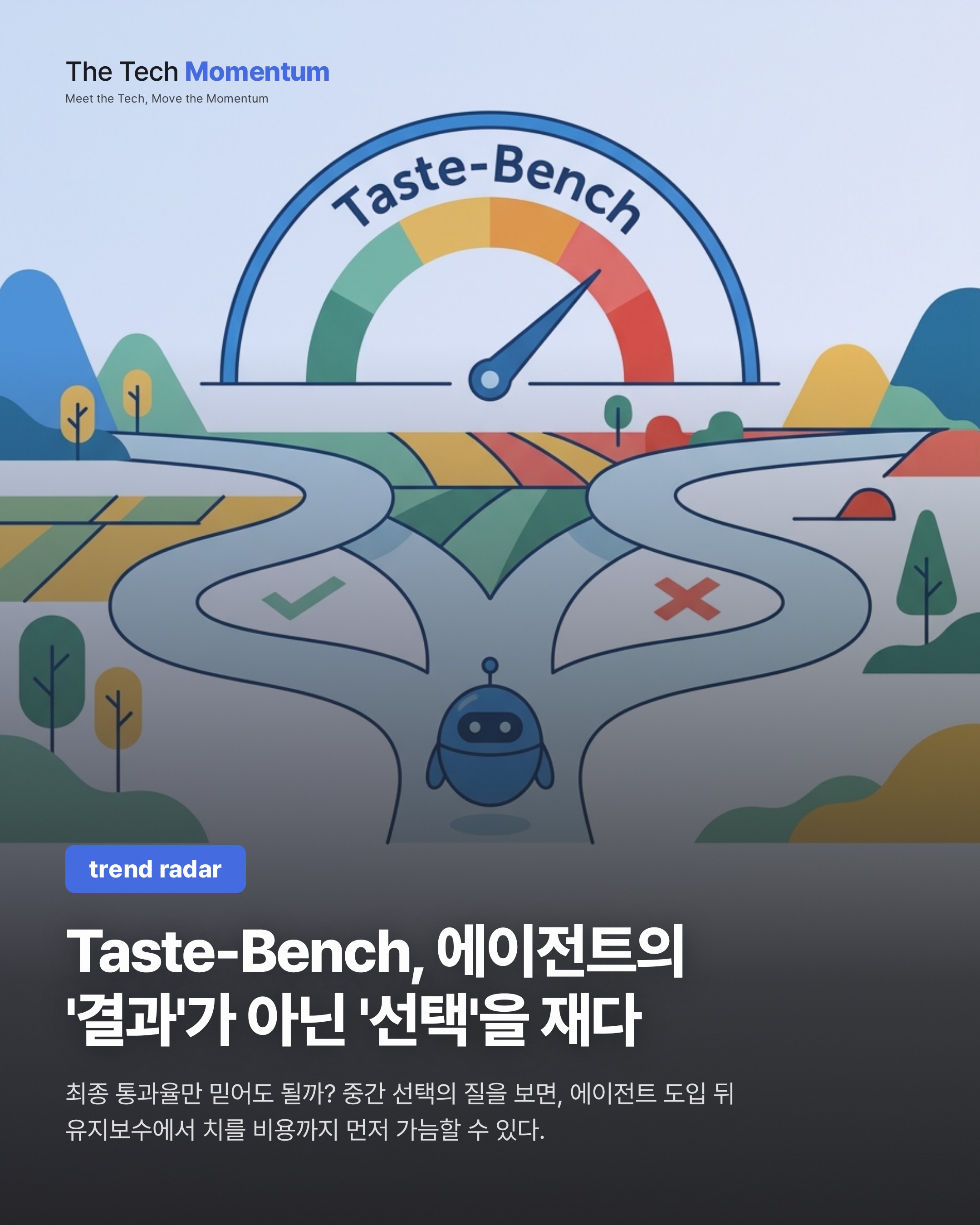 Taste-Bench, 에이전트의 '결과'가 아닌 '선택'을 재다